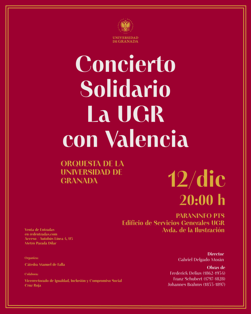 La UGR con Valencia Cartel anunciador de la actividad
